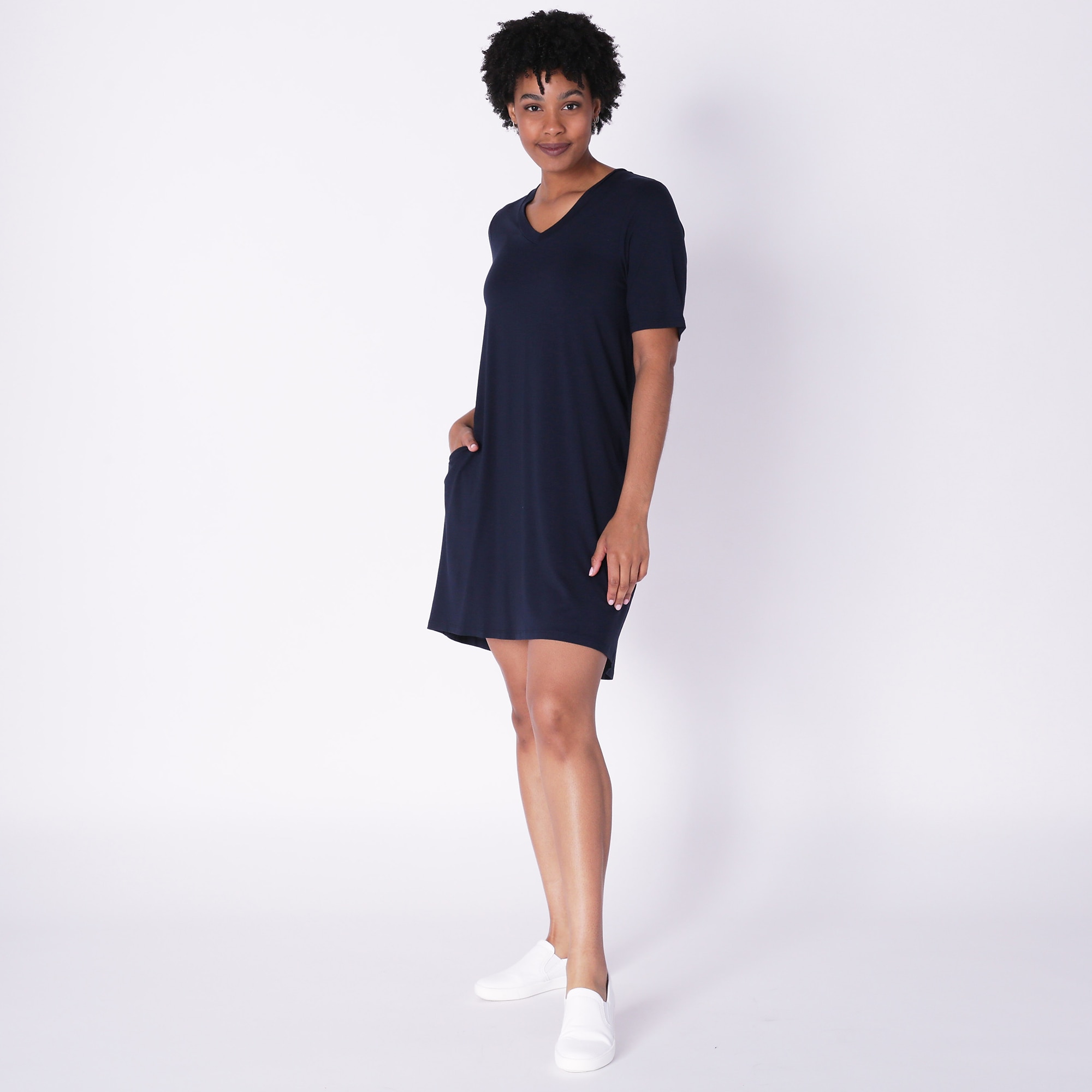 Navy blue outlet t shirt dress