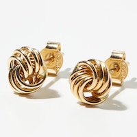 Stefano Oro 14K Yellow Gold Polish Rosetta Earrings