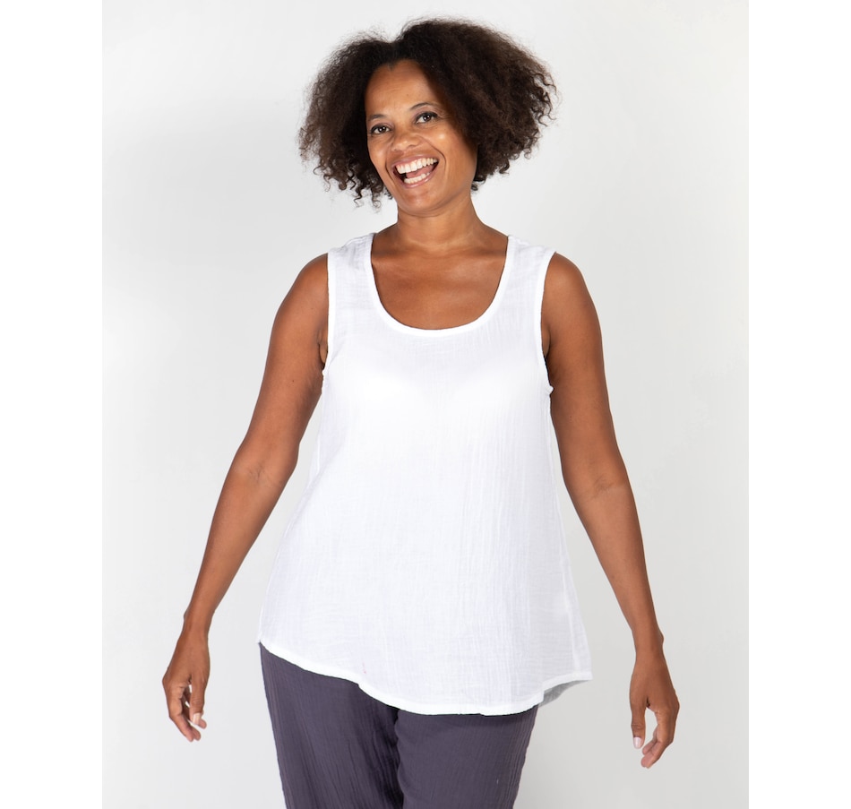 Image 232266_ALTMORE2.jpg, Product 232-266 / Price $39.88, Shannon Passero Cotton Gauze Katy Tank Top from Shannon Passero on TSC.ca's Fashion department