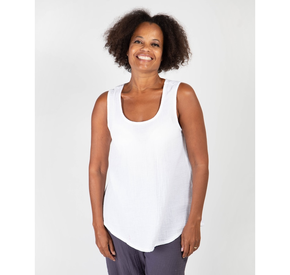 Image 232266_ALTMORE3.jpg, Product 232-266 / Price $39.88, Shannon Passero Cotton Gauze Katy Tank Top from Shannon Passero on TSC.ca's Fashion department