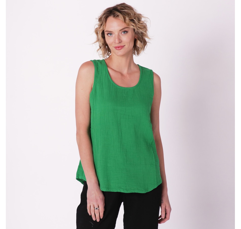 Image 232266_FGR.jpg, Product 232-266 / Price $39.88, Shannon Passero Cotton Gauze Katy Tank Top from Shannon Passero on TSC.ca's Fashion department