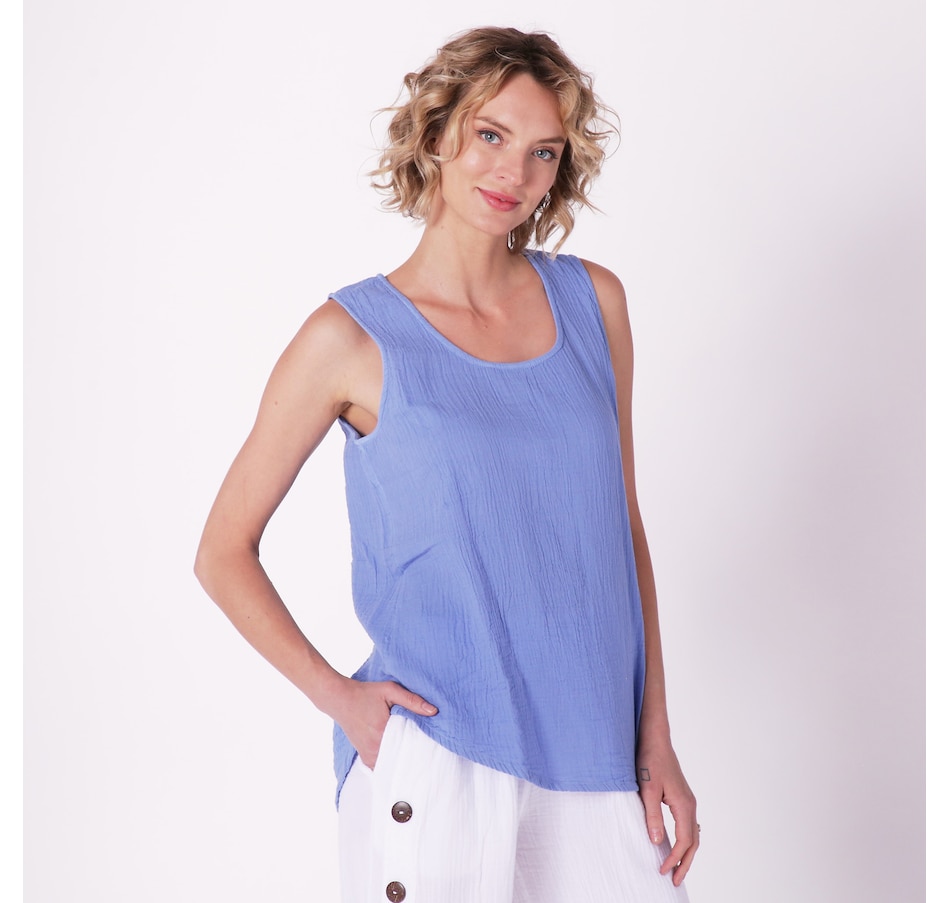 Image 232266_VISBL.jpg, Product 232-266 / Price $39.88, Shannon Passero Cotton Gauze Katy Tank Top from Shannon Passero on TSC.ca's Fashion department