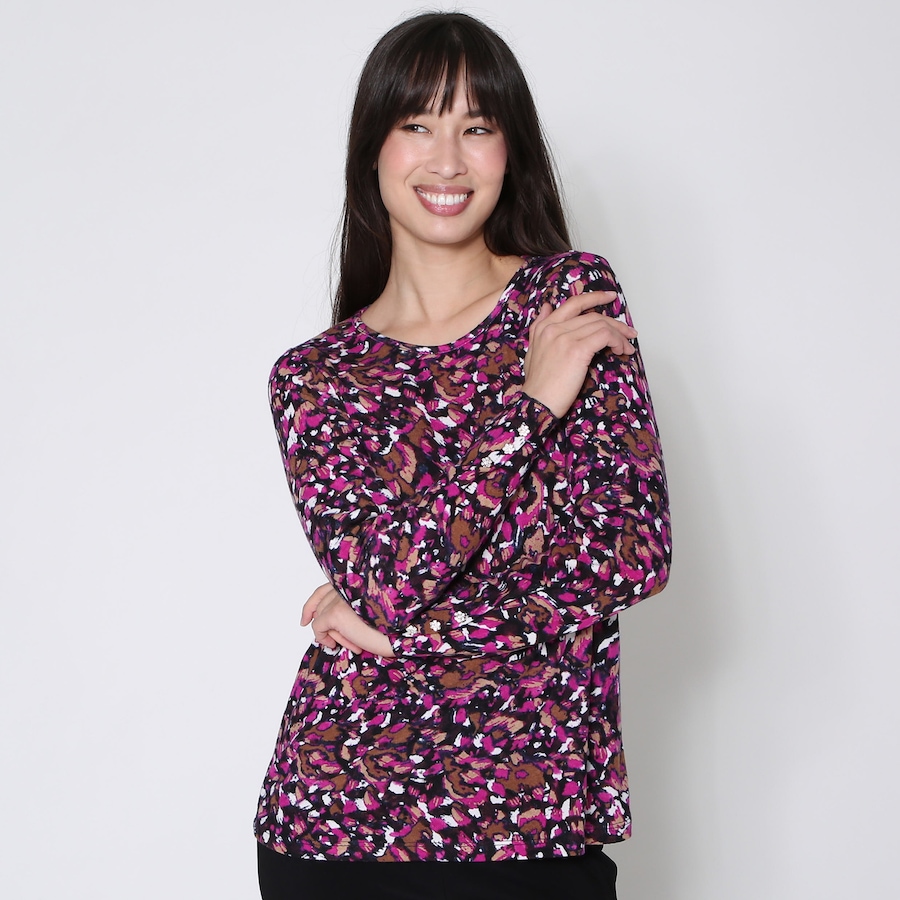 Image 232342_PUMU.jpg, Product 232-342 / Price $23.33, Kim & Co. Soft Touch Long Sleeve Fancy Button Top from Kim & Co. on TSC.ca's Fashion department