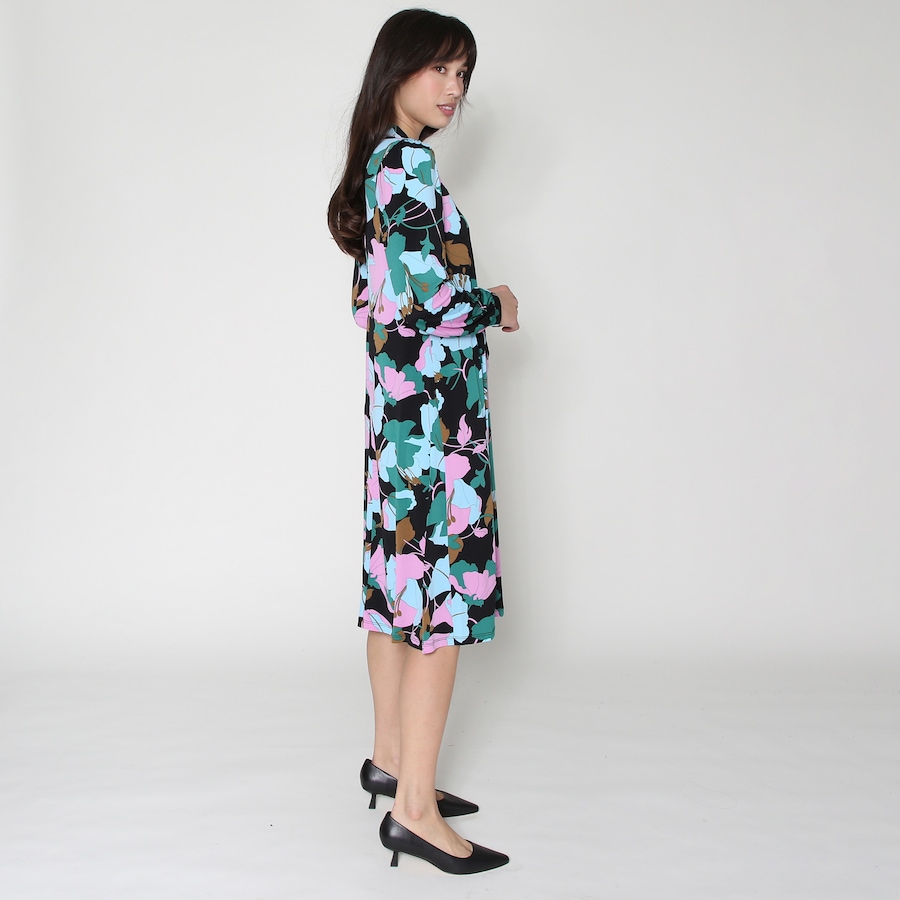 Image 232350_ALTMORE2.jpg, Product 232-350 / Price $24.33, Kim & Co. Brazil Knit Long Sleeve Tie Neck Fit and Flare Dress from Kim & Co. on TSC.ca's Fashion department