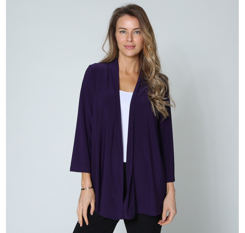 Image 232353_DPR.jpg, Product 232-353 / Price $24.33, Kim & Co. Deluxe Brazil Knit 3/4 Bell Sleeve Cardigan from Kim & Co. on TSC.ca's Fashion department