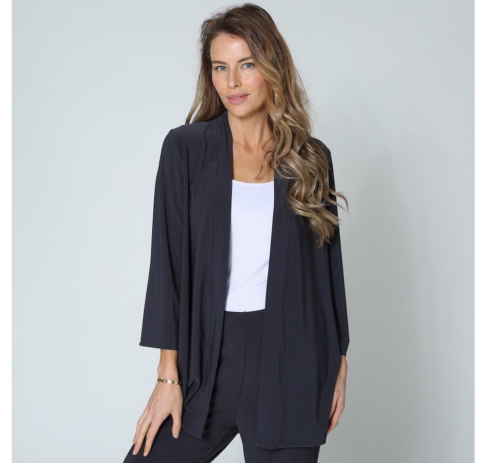 Image 232353_PEW.jpg, Product 232-353 / Price $24.33, Kim & Co. Deluxe Brazil Knit 3/4 Bell Sleeve Cardigan from Kim & Co. on TSC.ca's Fashion department