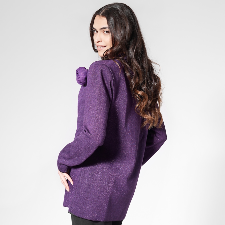 Image 232377_ALTMORE2.jpg, Product 232-377 / Price $44.33, Aggel Knitwear Wool Lurex Double Breasted Knitted Blazer from Aggel on TSC.ca's Fashion department