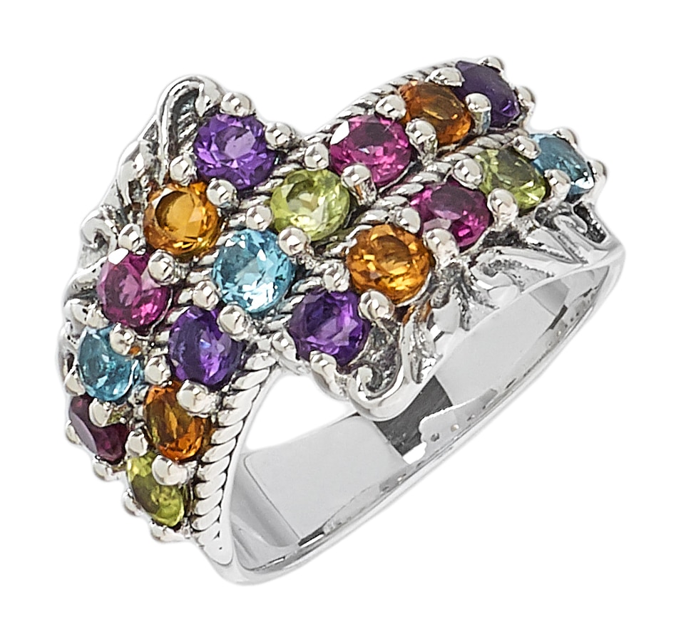 【R&B】Jewel Vintage 18K White Gold Vintage-Inspired Pinwheel Diamond