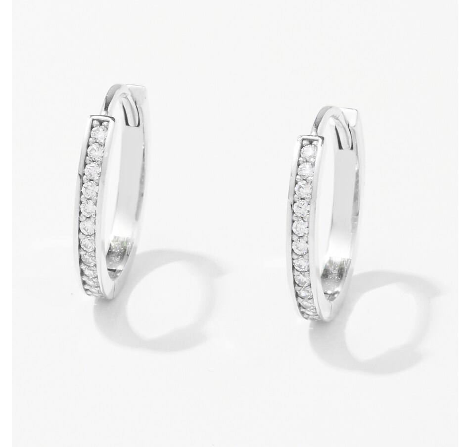 Jewellery Earrings Hoop & Huggie Earrings 10K Diamonelle Round