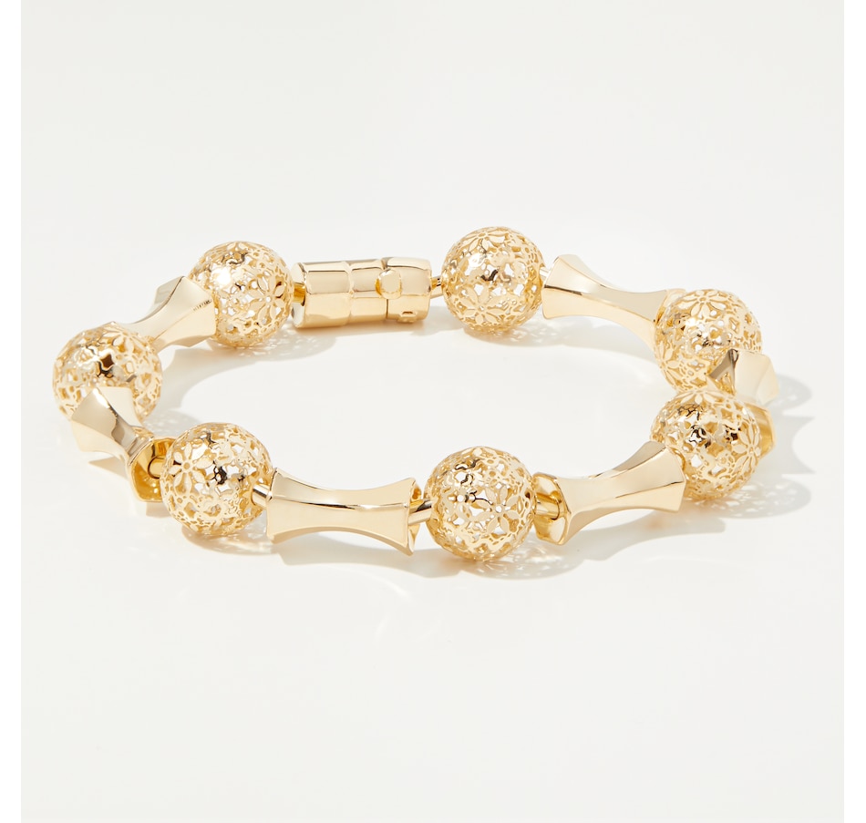 Image 232667.jpg, Product 232-667 / Price $2,199.99, Stefano Oro 14K Yellow Gold Sfera Preziosa Ricami Bracelet from Stefano Oro on TSC.ca's Jewellery department