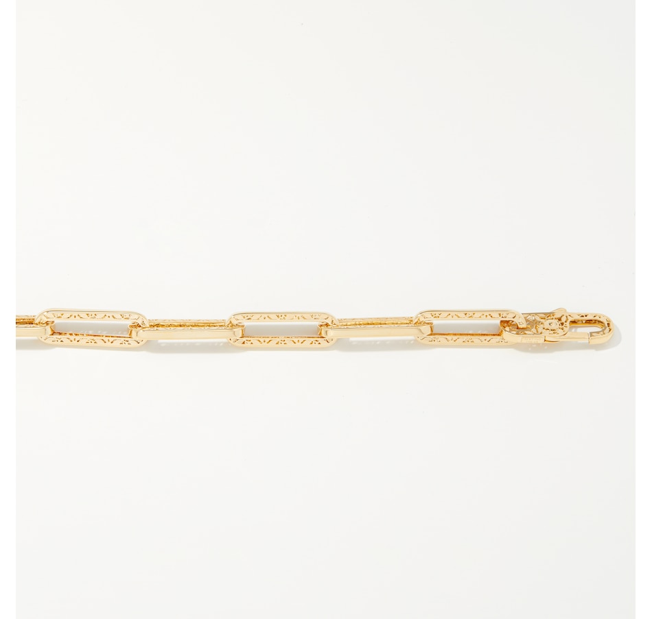 Image 232679_ALTMORE1.jpg, Product 232-679 / Price $1,299.99, Stefano Oro 14K Yellow Gold Fiori Ricami Paperclip Bracelet from Stefano Oro on TSC.ca's Jewellery department