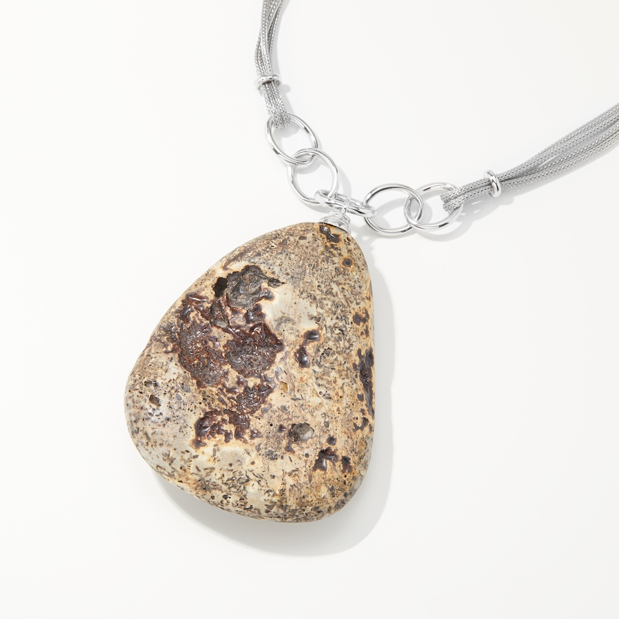 Image 232700_ALTMORE1.jpg, Product 232-700 / Price $1,129.99, Amber Extraordinaire Handmade Collection Sterling Silver Large Raw Marble Amber Necklace from Amber Extraordinaire on TSC.ca's Jewellery department