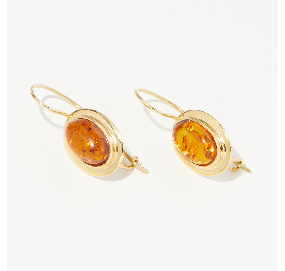 Image 232714_ALTMORE1.jpg, Product 232-714 / Price $799.99, Amber Extraordinaire 14K Yellow Gold Amber Cabochon Earrings from Amber Extraordinaire on TSC.ca's Jewellery department