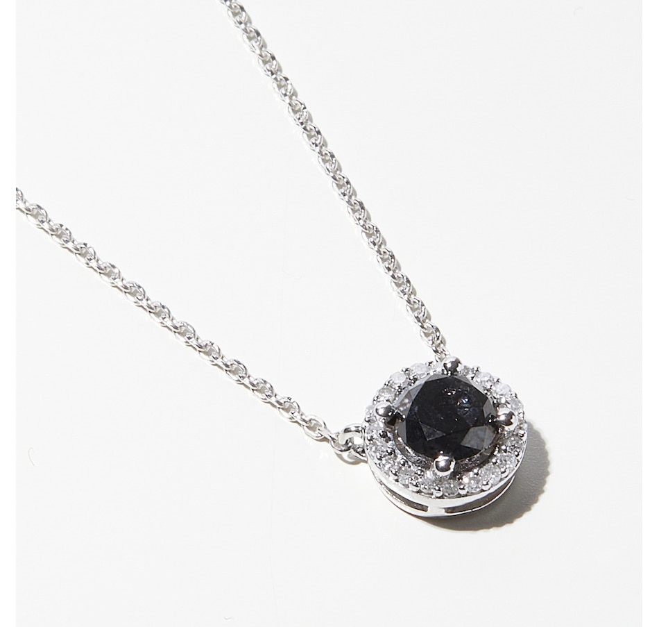 Image 232721.jpg, Product 232-721 / Price $99.99, Colours of Diamonds Sterling Silver 1.00 ctw Black and White Diamond Pendant with Chain from Colours of Diamonds on TSC.ca's Jewellery department