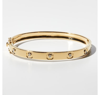 Colours of Diamonds Sterling Silver 0.20 av. ctw Diamond Bangle