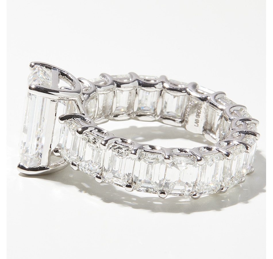 Image 232733_ALTMORE1.jpg, Product 232-733 / Price $9,499.99, EVERA Diamonds 14K White Gold 12.00 ctw Emerald Cut Diamond Ring from Evera Diamonds on TSC.ca's Jewellery department