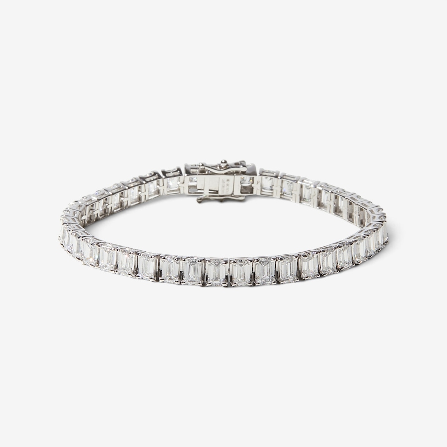 Image 232735.jpg, Product 232-735 / Price $7,499.88, EVERA Diamonds 14K White Gold 20.00 av. ctw Emerald Cut Diamond Bracelet from Evera Diamonds on TSC.ca's Jewellery department