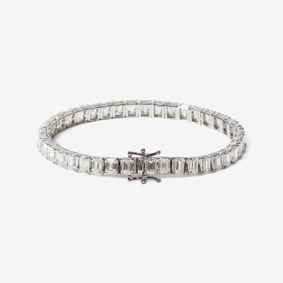 Image 232735_ALTMORE1.jpg, Product 232-735 / Price $7,499.88, EVERA Diamonds 14K White Gold 20.00 av. ctw Emerald Cut Diamond Bracelet from Evera Diamonds on TSC.ca's Jewellery department