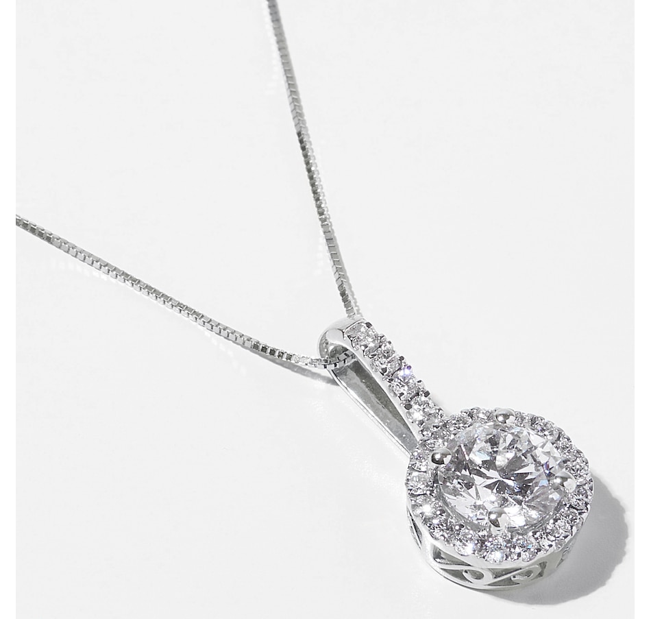 Image 232738_WGL.jpg, Product 232-738 / Price $1,799.99, EVERA Diamonds 14K Gold 1.50 av. ctw Diamond Pendant with Chain from Evera Diamonds on TSC.ca's Jewellery department