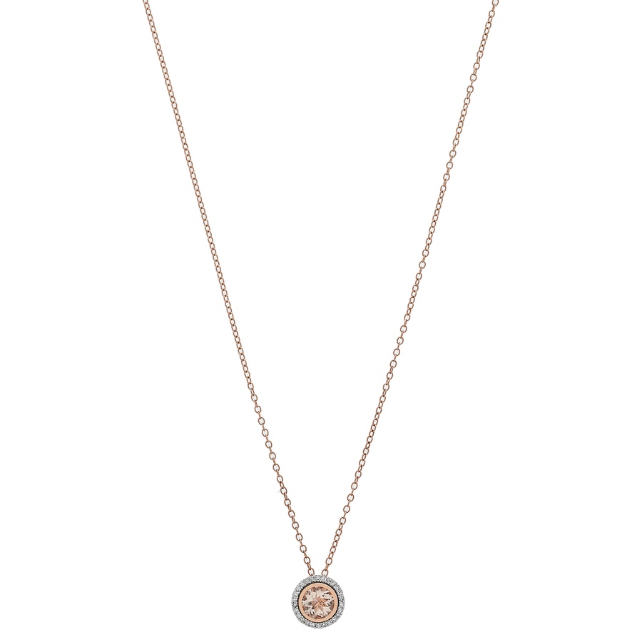 Image 232811_ALTMORE1.jpg, Product 232-811 / Price $549.33, Gem Creations 14K Gold 6mm Exotic Gemstone & Diamond Round Halo Necklace from Gem Creations on TSC.ca's Jewellery department