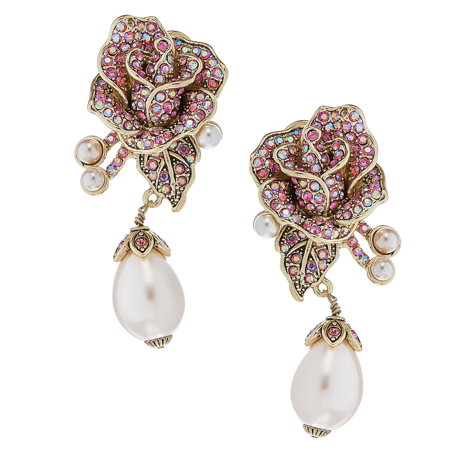 Image 232876_RSE.jpg, Product 232-876 / Price $34.33, Heidi Daus J'Adore Rose Earrings from Heidi Daus on TSC.ca's Jewellery department