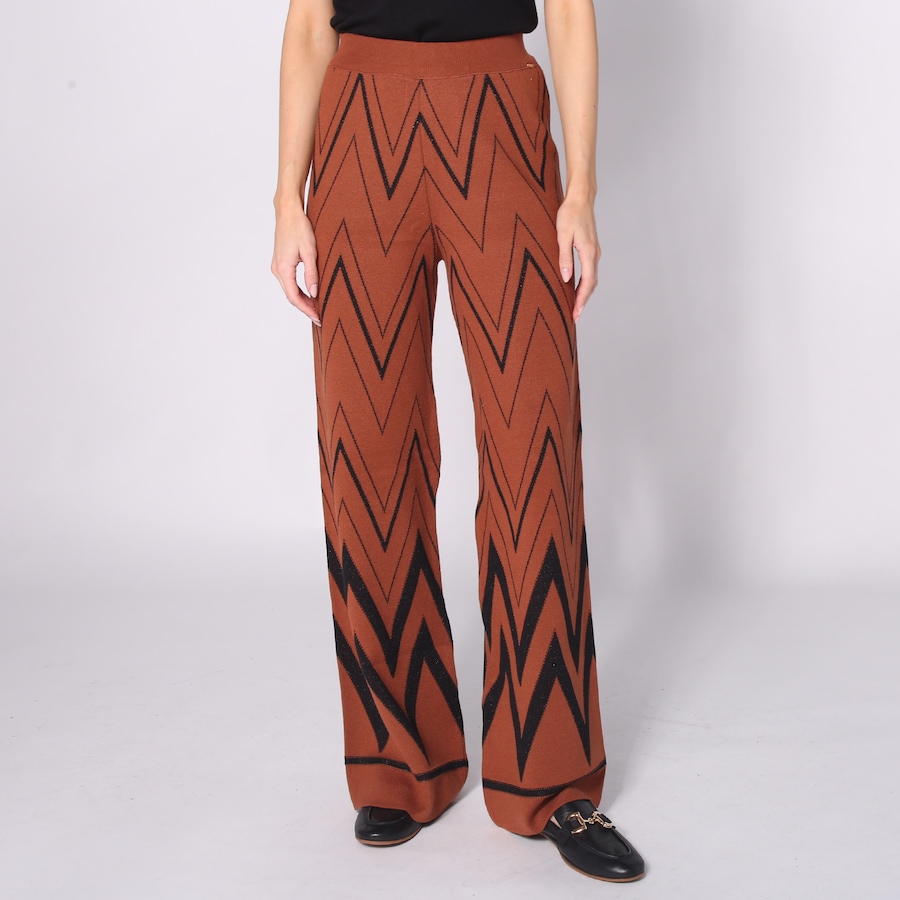 Image 232908_ABRBK.jpg, Product 232-908 / Price $39.33, Aggel Knitwear Viscose Lurex Jacquard Pant from Aggel on TSC.ca's Fashion department
