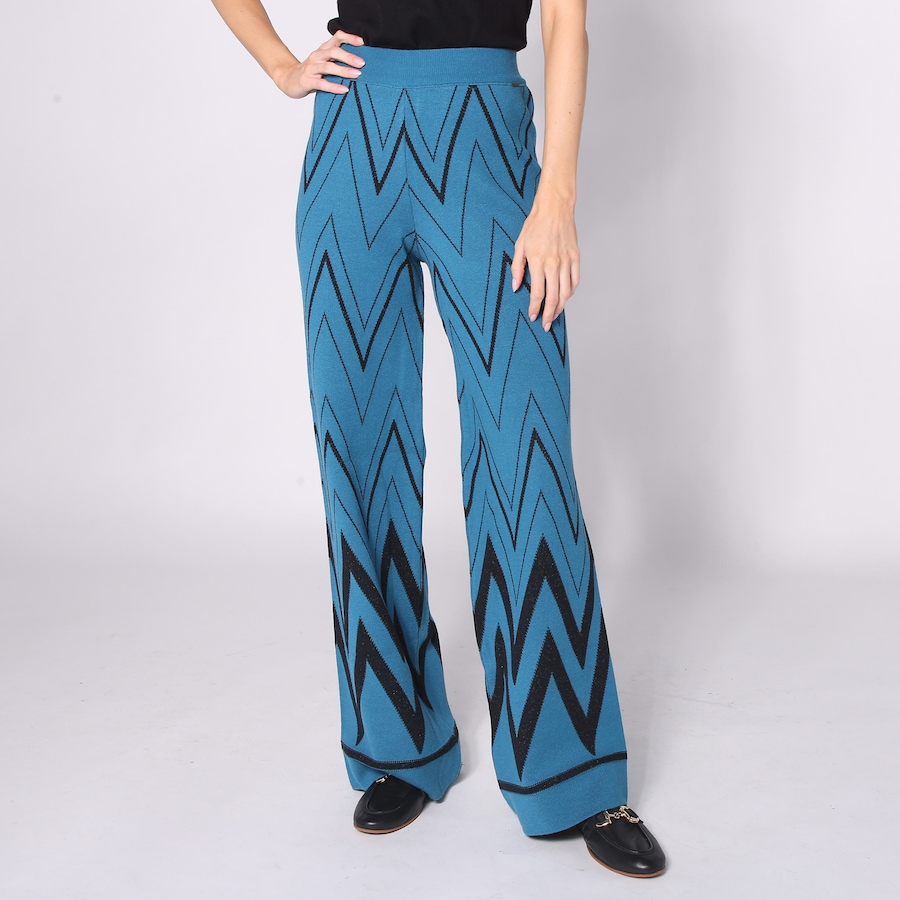Image 232908_PTRBK.jpg, Product 232-908 / Price $39.33, Aggel Knitwear Viscose Lurex Jacquard Pant from Aggel on TSC.ca's Fashion department