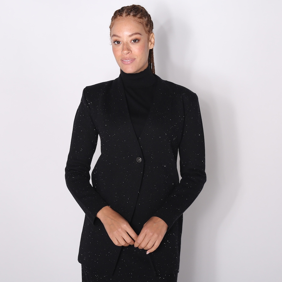 Image 232924_BLK.jpg, Product 232-924 / Price $59.33, Aggel Knitwear Viscose Blend Blazer with Sequins from Aggel on TSC.ca's Fashion department