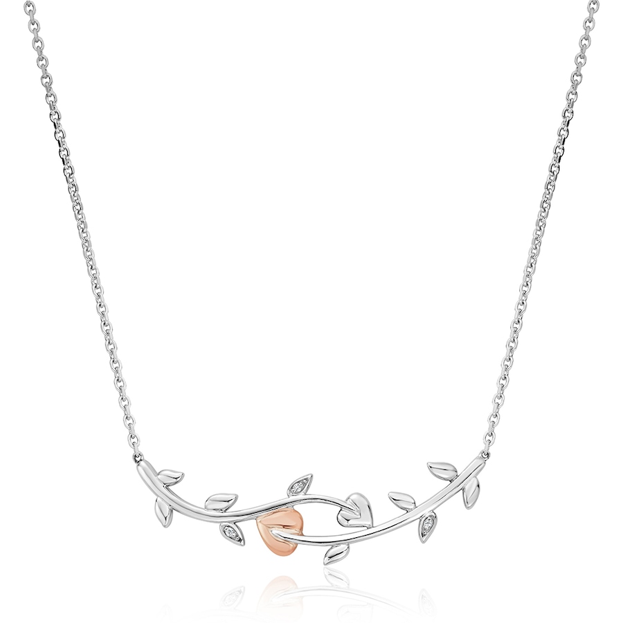 Image 233034.jpg, Product 233-034 / Price $249.99, Clogau Gold Sterling Silver & 10K Rose Gold White Topaz Vine of Life Necklace from Clogau Gold on TSC.ca's Jewellery department