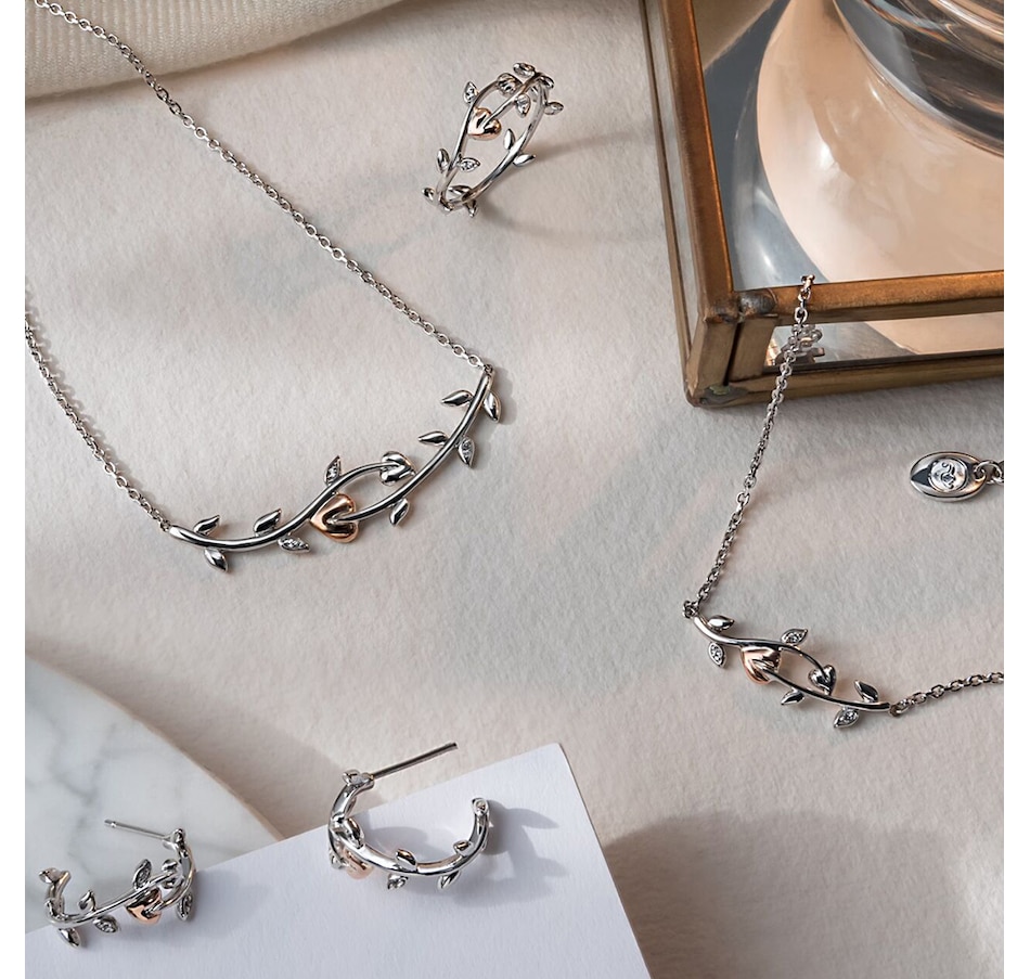 Image 233034_ALTMORE1.jpg, Product 233-034 / Price $249.99, Clogau Gold Sterling Silver & 10K Rose Gold White Topaz Vine of Life Necklace from Clogau Gold on TSC.ca's Jewellery department