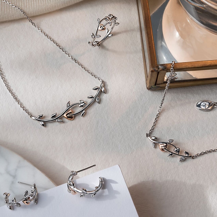 Image 233034_ALTMORE1.jpg, Product 233-034 / Price $249.99, Clogau Gold Sterling Silver & 10K Rose Gold White Topaz Vine of Life Necklace from Clogau Gold on TSC.ca's Jewellery department