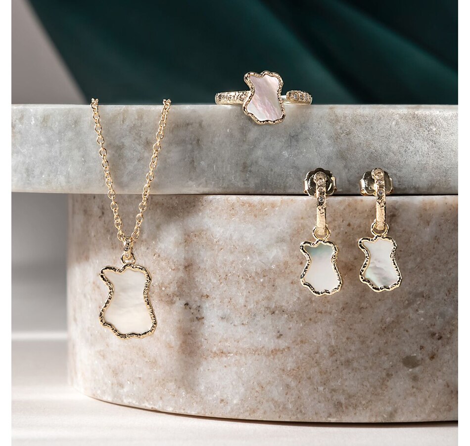 Image 233037_ALTMORE1.jpg, Product 233-037 / Price $499.88, Clogau Gold 10K Yellow Gold Lady of Luck Mother of Pearl and Diamond Ring from Clogau Gold on TSC.ca's Jewellery department