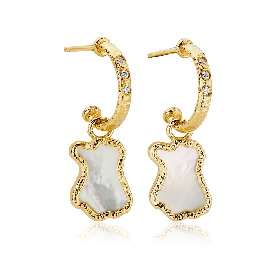 Jewellery - Earrings - Clogau Gold 10K Yellow Gold Lady of Luck Mother ...