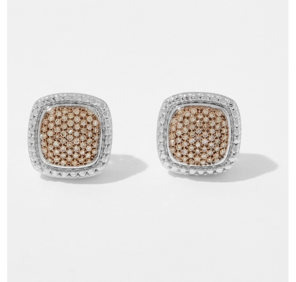 Image 233060_CHM.jpg, Product 233-060 / Price $199.88, Sterling Silver 0.50ctw Diamond Halo Earrings from Colours of Diamonds on TSC.ca's Jewellery department