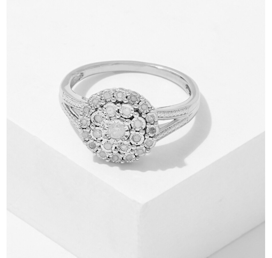 Jewellery Rings Sterling Silver 0.25ctw Round Shape Diamond Ring Online Shopping for Canadians