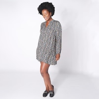 Shannon Passero Tiered Printed Dress