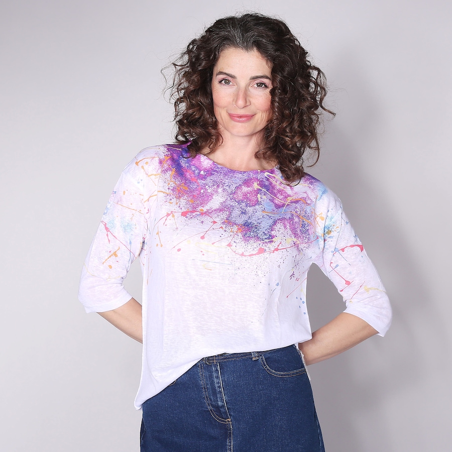 Image 233159_PNTSP.jpg, Product 233-159 / Price $27.33, Bellina Boatneck Drop Shoulder Shirt from Bellina on TSC.ca's Fashion department