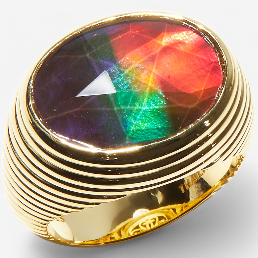Image 233188_YGP.jpg, Product 233-188 / Price $979.99, Canadian Ammolite Gems Sterling Silver Ammolite Statement Ring from Canadian Ammolite Gems on TSC.ca's Jewellery department