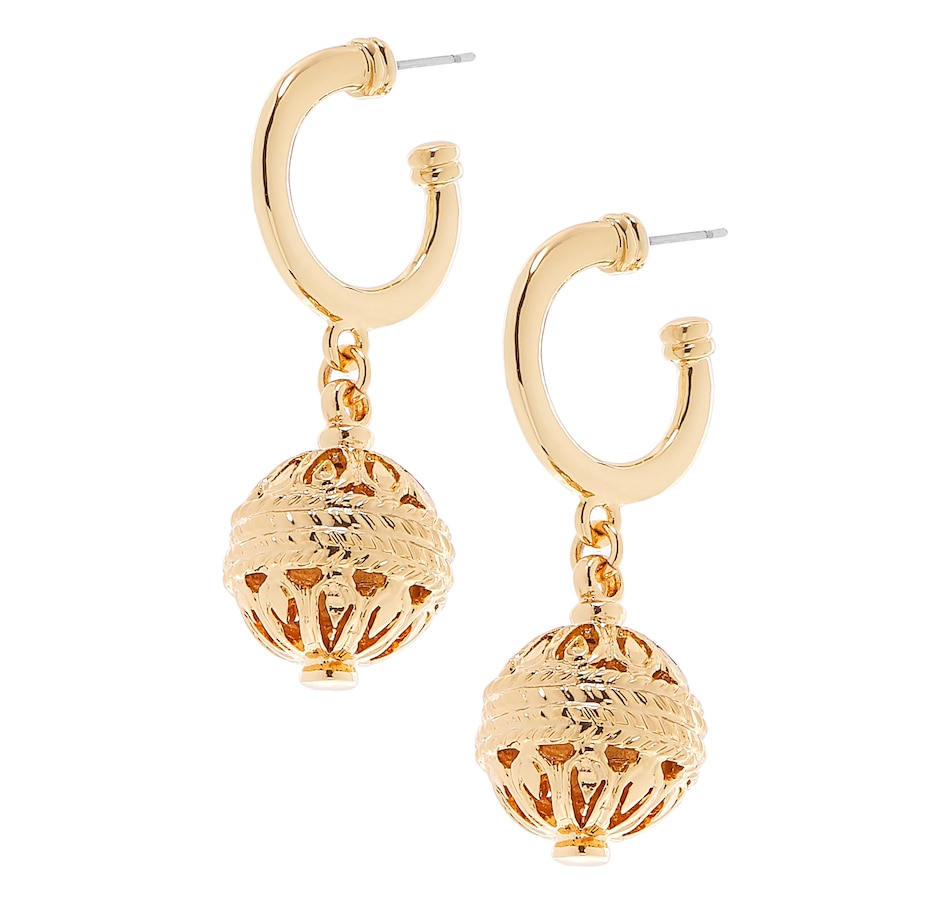 Jewellery Earrings Hoop & Huggie Earrings BenAmun Gold Filigree