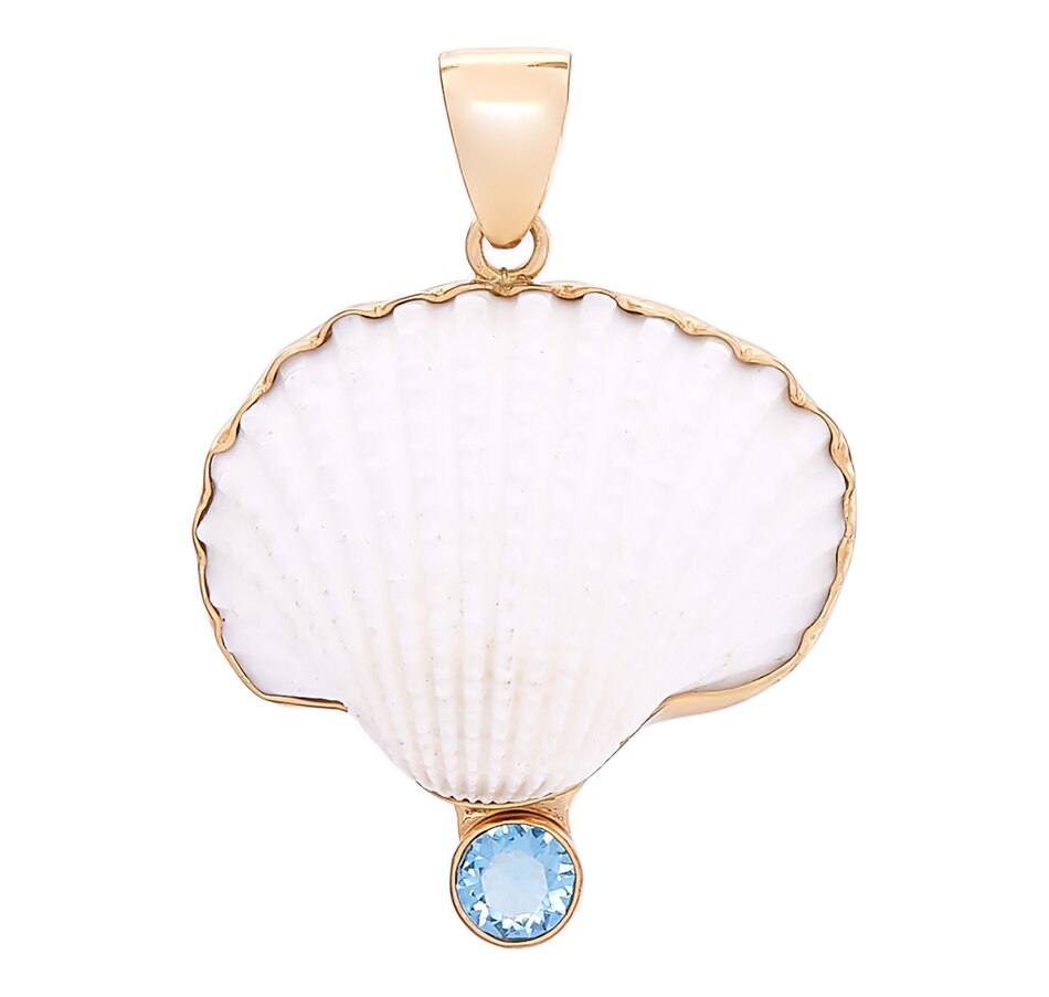 Image 233362.jpg, Product 233-362 / Price $29.33, Alchemía by Charles Albert Ark Shell & Lab Created Aquamarine Pendant from Alchemia by Charles Albert on TSC.ca's Jewellery department
