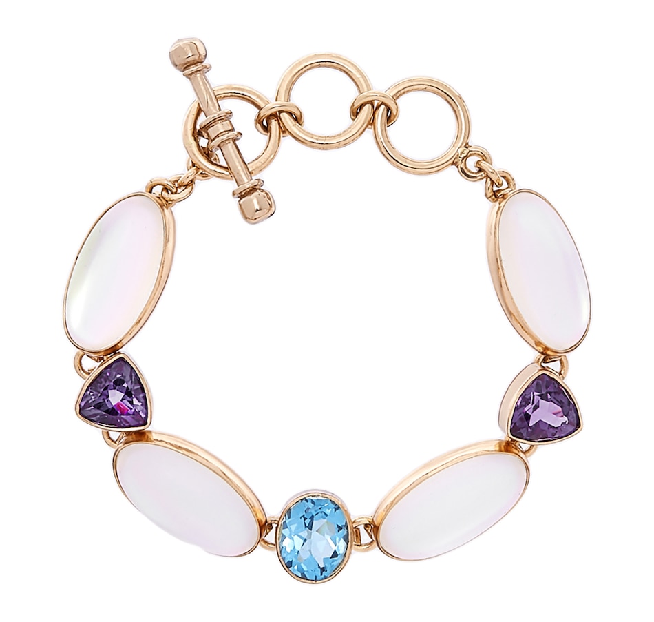 Jewellery Bracelets Alchemía by Charles Albert Luminite, Blue Topaz