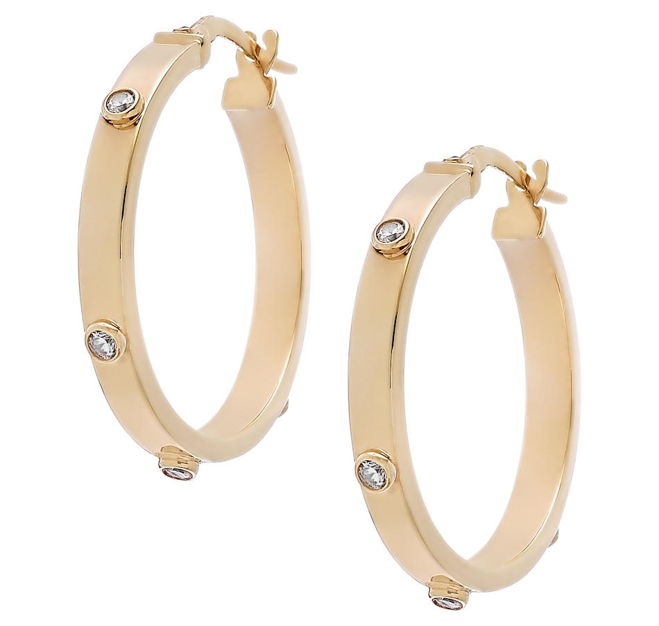 Jewellery - Earrings - Hoop & Huggie Earrings - Stefano Oro 14K Yellow ...