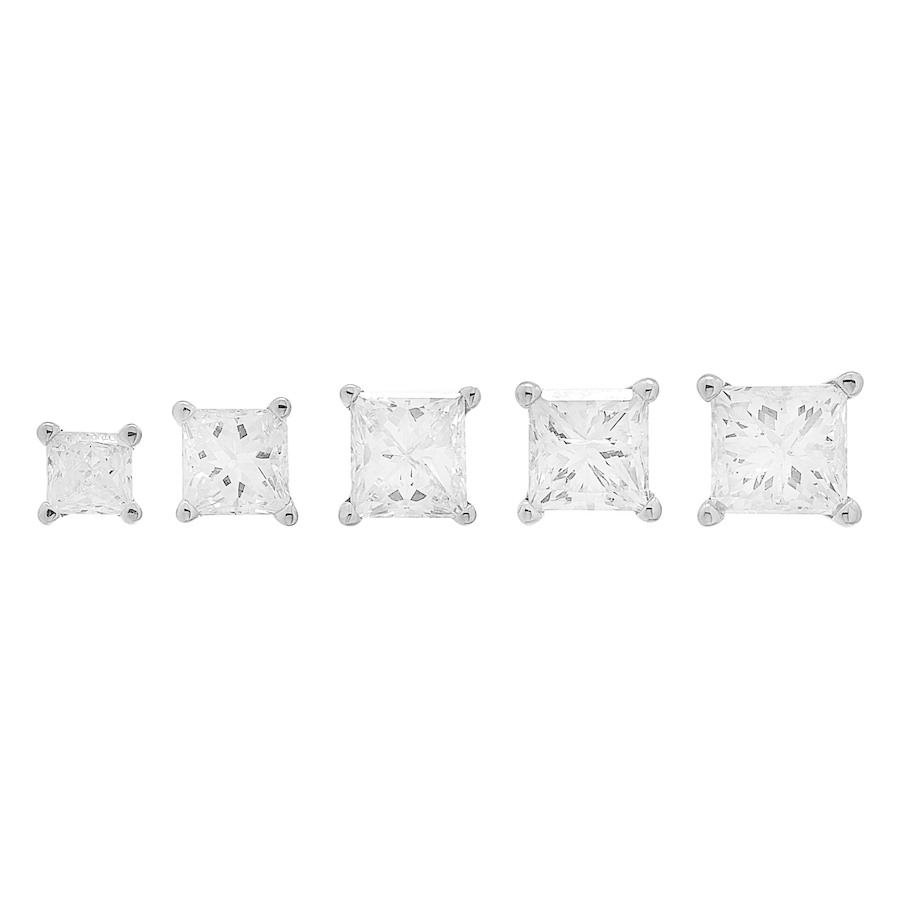 Image 233441_ALTMORE1.jpg, Product 233-441 / Price $7,799.99, 18K Gold Princess Cut Diamond Earrings from Diamond Show on TSC.ca's Jewellery department