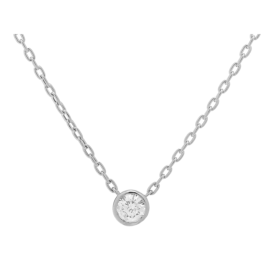 Image 233449_WGL.jpg, Product 233-449 / Price $799.88 - $5,499.88, 18K Gold Bezel Set Diamond Solitaire Necklace from Diamond Show on TSC.ca's Jewellery department