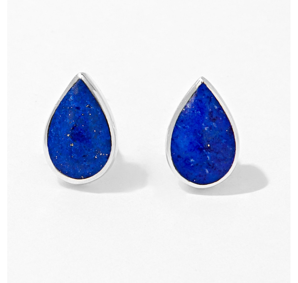 Image 233458_LAP.jpg, Product 233-458 / Price $49.33, Kabana Sterling Silver Pear Shape Gemstone Inlay Stud Earrings from Kabana Jewellery on TSC.ca's Jewellery department