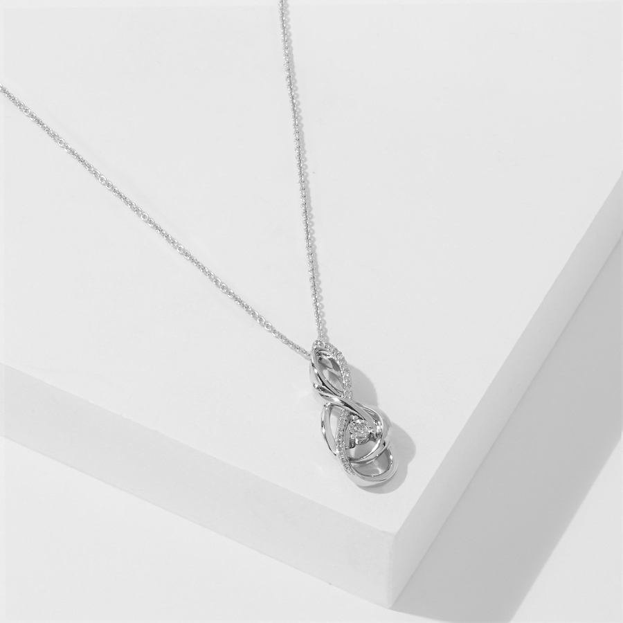 Image 233470.jpg, Product 233-470 / Price $109.99, Sterling Silver Diamond Pendant With Chain from Colours of Diamonds on TSC.ca's Jewellery department
