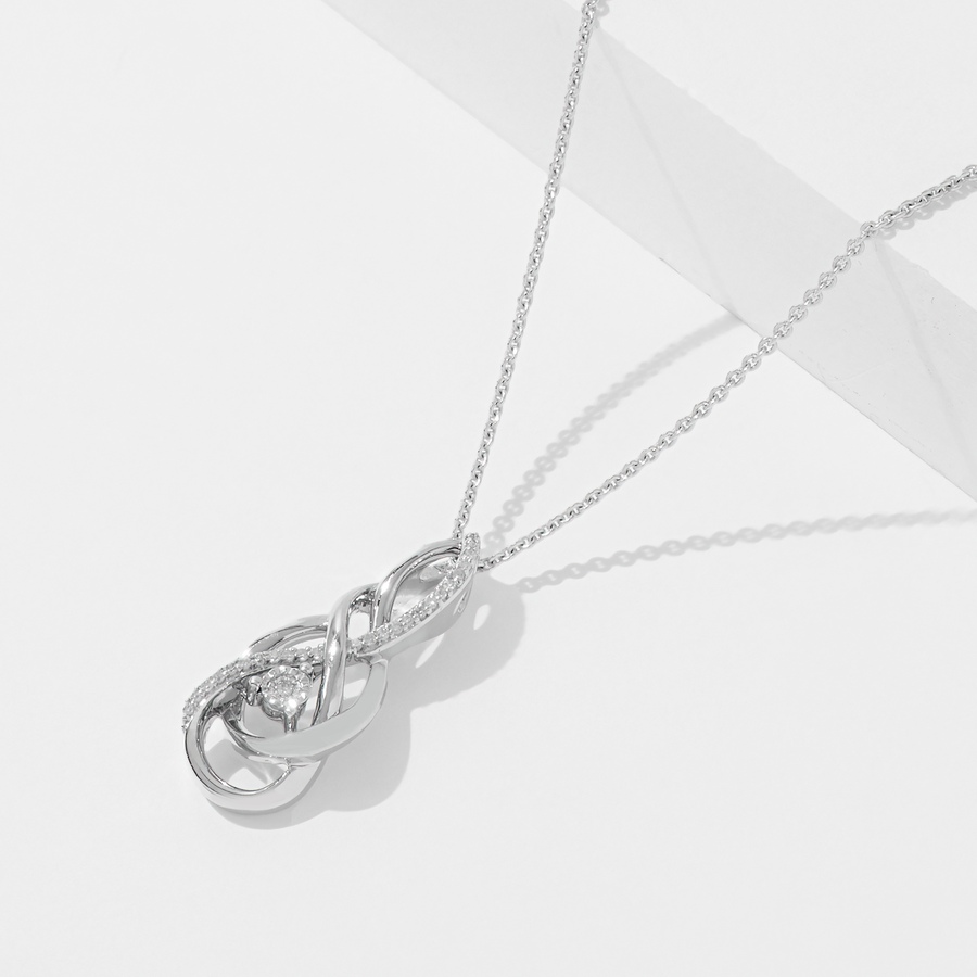 Image 233470_ALTMORE1.jpg, Product 233-470 / Price $109.99, Sterling Silver Diamond Pendant With Chain from Colours of Diamonds on TSC.ca's Jewellery department
