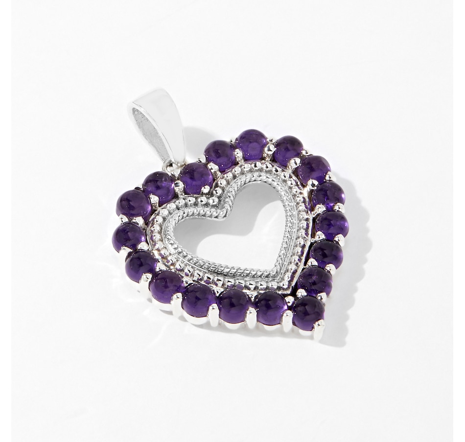 Image 233533_AMY.jpg, Product 233-533 / Price $69.33, Himalayan Gems Sterling Silver Gemstone Heart Pendant from Himalayan Gems on TSC.ca's Jewellery department