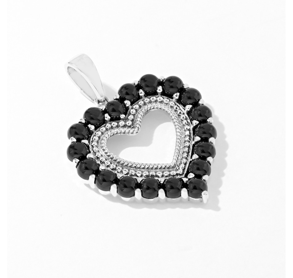 Image 233533_BSPIL.jpg, Product 233-533 / Price $69.33, Himalayan Gems Sterling Silver Gemstone Heart Pendant from Himalayan Gems on TSC.ca's Jewellery department
