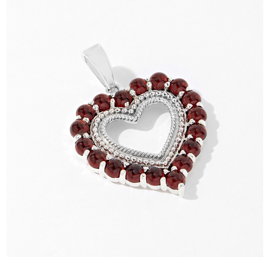Image 233533_GAR.jpg, Product 233-533 / Price $69.33, Himalayan Gems Sterling Silver Gemstone Heart Pendant from Himalayan Gems on TSC.ca's Jewellery department